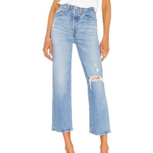 Levi's Ribcage Straight ankle jeans